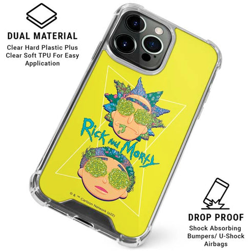 Adult Swim Rick and Morty Rick and Morty Portal Eyes iPhone 16 Pro Max Clear Case